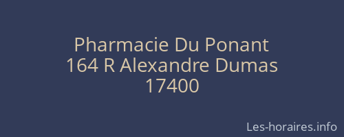 Pharmacie Du Ponant