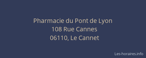 Pharmacie du Pont de Lyon