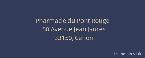 Pharmacie du Pont Rouge