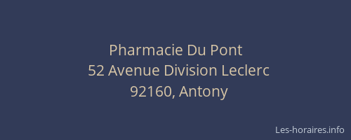 Pharmacie Du Pont