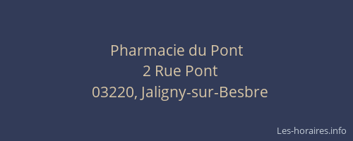 Pharmacie du Pont
