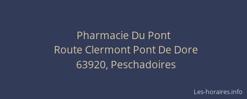 Pharmacie Du Pont