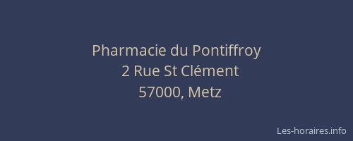 Pharmacie du Pontiffroy