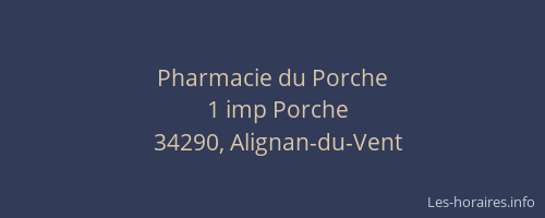 Pharmacie du Porche