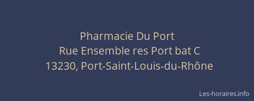 Pharmacie Du Port