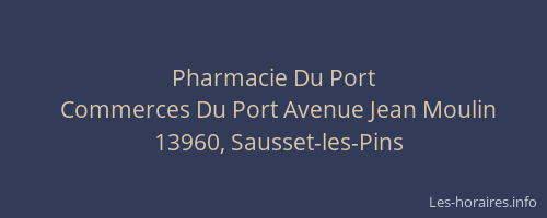 Pharmacie Du Port