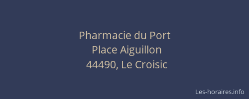Pharmacie du Port