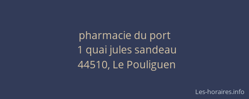 pharmacie du port