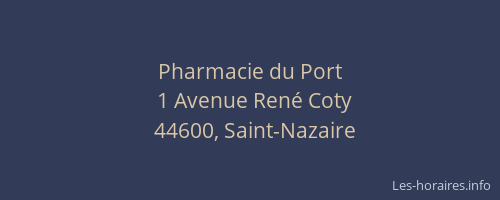 Pharmacie du Port