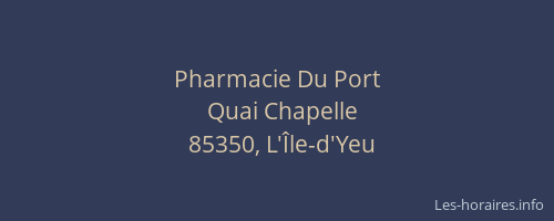 Pharmacie Du Port