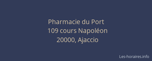 Pharmacie du Port