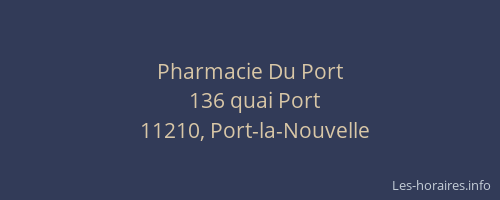 Pharmacie Du Port