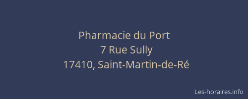 Pharmacie du Port