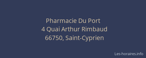 Pharmacie Du Port