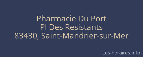 Pharmacie Du Port