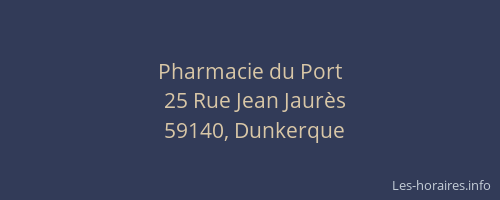 Pharmacie du Port