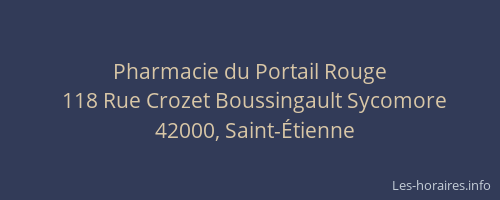 Pharmacie du Portail Rouge
