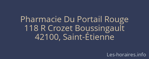 Pharmacie Du Portail Rouge