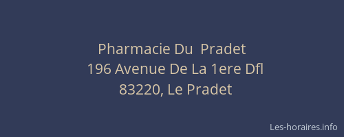 Pharmacie Du  Pradet