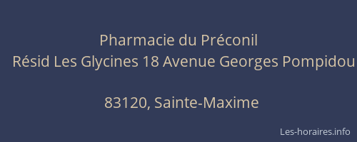 Pharmacie du Préconil