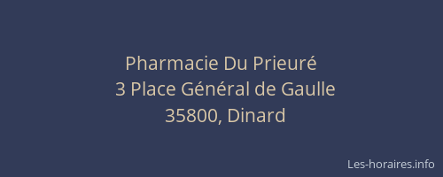 Pharmacie Du Prieuré