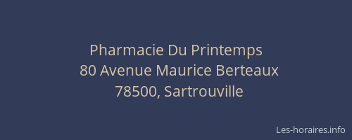 Pharmacie Du Printemps