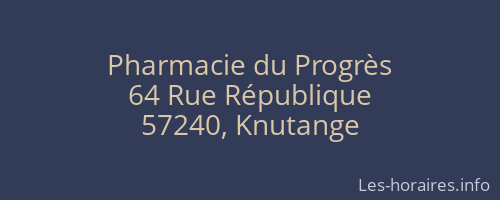 Pharmacie du Progrès