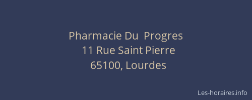 Pharmacie Du  Progres