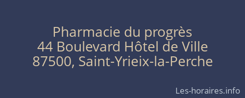 Pharmacie du progrès