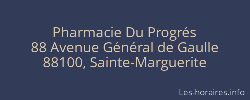 Pharmacie Du Progrés