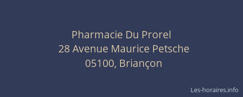 Pharmacie Du Prorel