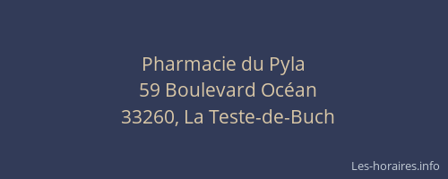 Pharmacie du Pyla