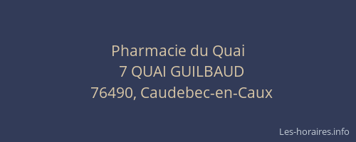 Pharmacie du Quai