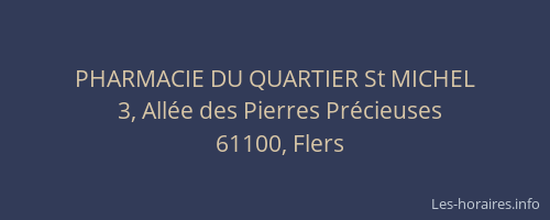 PHARMACIE DU QUARTIER St MICHEL