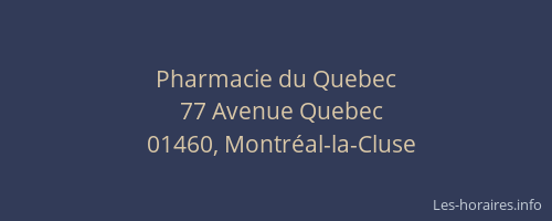 Pharmacie du Quebec