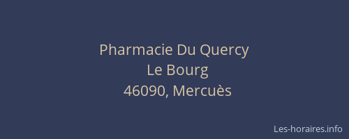 Pharmacie Du Quercy