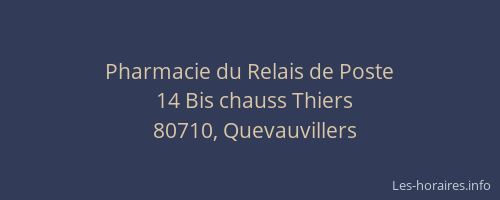 Pharmacie du Relais de Poste