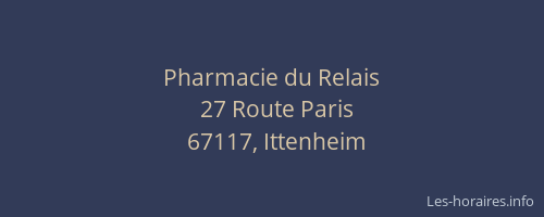 Pharmacie du Relais