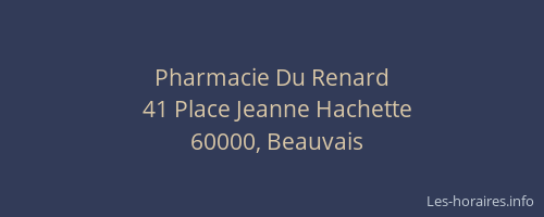 Pharmacie Du Renard