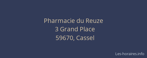 Pharmacie du Reuze