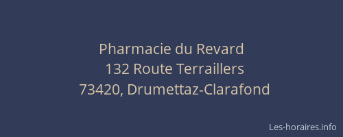 Pharmacie du Revard