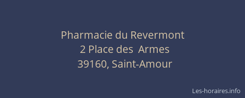 Pharmacie du Revermont