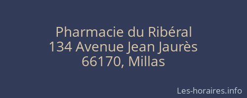 Pharmacie du Ribéral