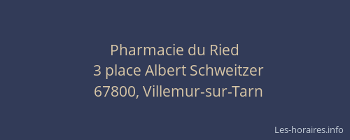 Pharmacie du Ried