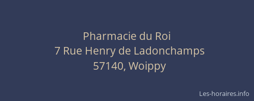 Pharmacie du Roi