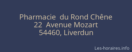Pharmacie  du Rond Chêne
