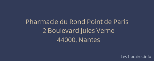 Pharmacie du Rond Point de Paris