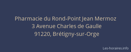 Pharmacie du Rond-Point Jean Mermoz