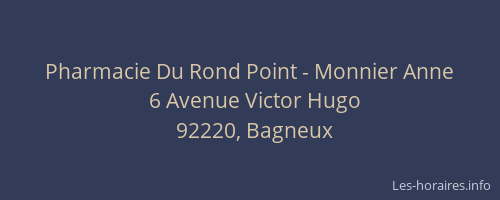 Pharmacie Du Rond Point - Monnier Anne