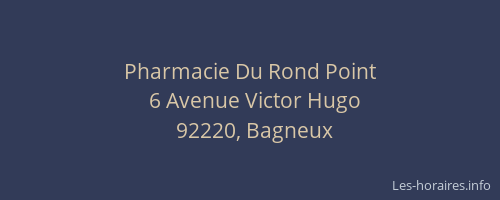 Pharmacie Du Rond Point